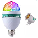 ✨ “Lâmpada Giratória Mágica LED RGB – Festa Instantânea (Bivolt + Adaptador)”