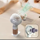 🌀 Mini Ventilador Portátil 3 em 1 – USB Recarregável