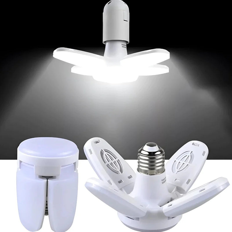 Luminária LED Dobrável em Pétalas – Super Iluminação 360°