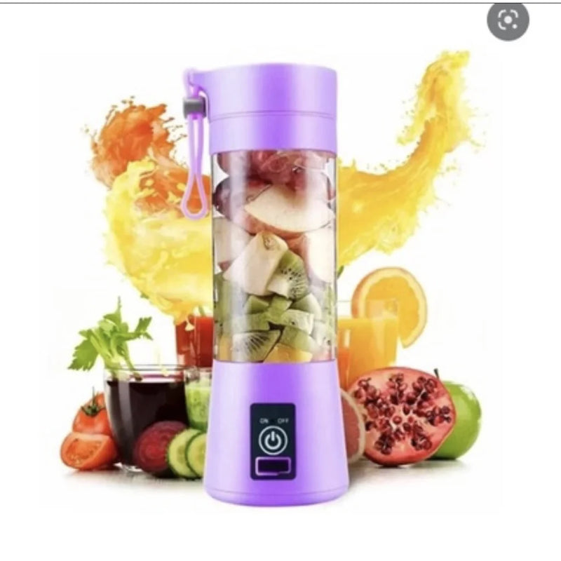 “Liquidificador Portátil 6 Lâminas USB Recarregável”
