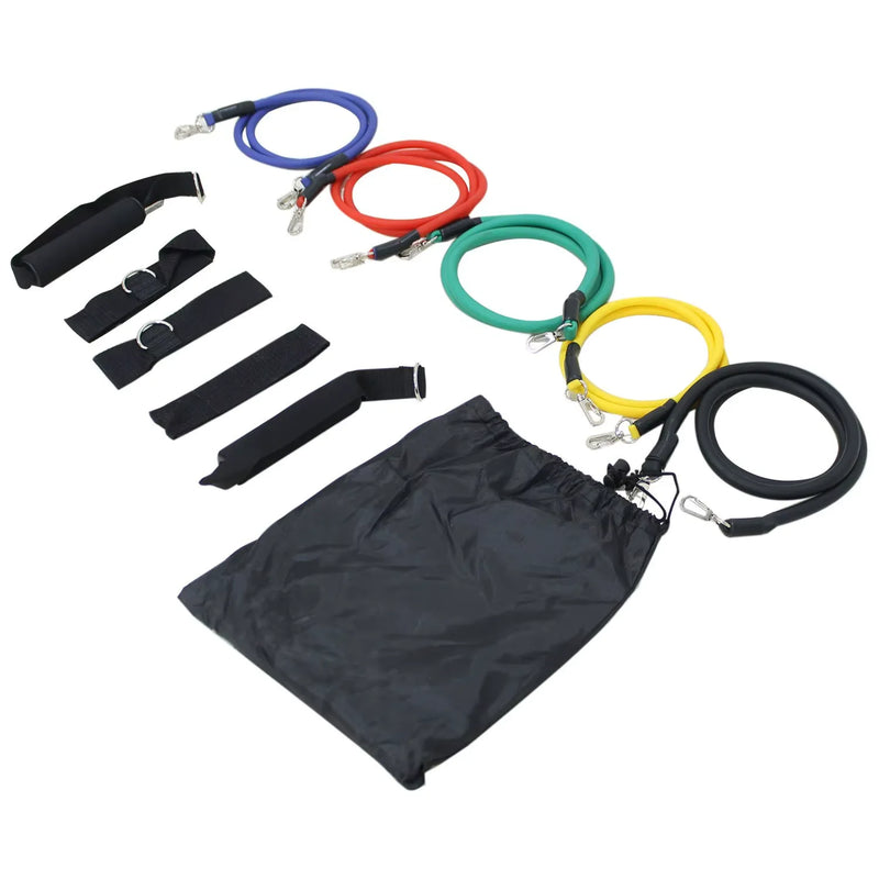 Kit 11 Elásticos de Treino – Fortaleça Seu Corpo em Qualquer Lugar!" 💪