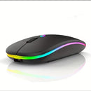 ⚡ Mouse Sem Fio Recarregável com LED Colorido 2.4 GHz