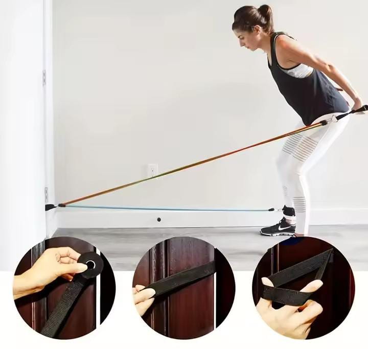 Kit 11 Elásticos de Treino – Fortaleça Seu Corpo em Qualquer Lugar!" 💪