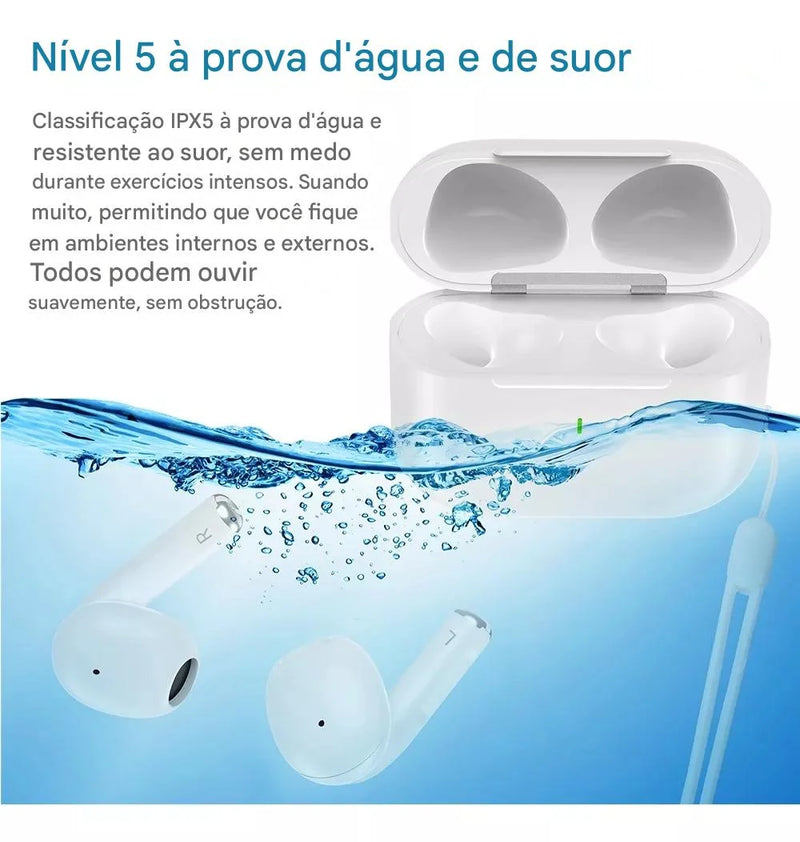 Fones Bluetooth 5.3 | Som Poderoso e Conforto