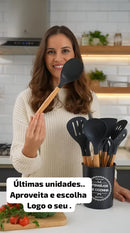 Kit Cozinha Completo 12 Peças Silicone Premium