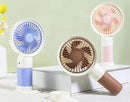🌀 Mini Ventilador Portátil 3 em 1 – USB Recarregável